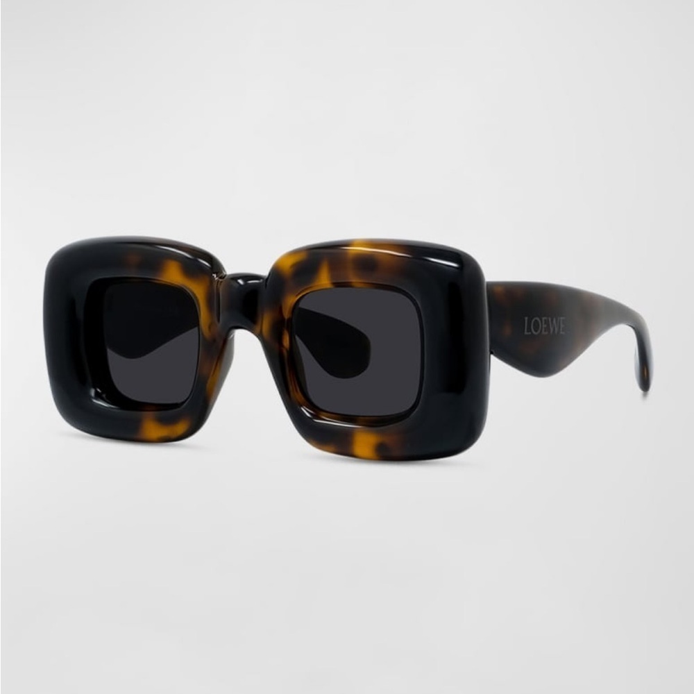 Loewe Fashion Show Inflated Acetate Square Sunglasses 0324